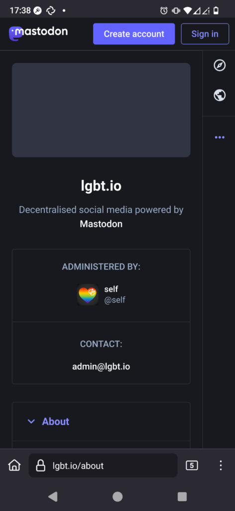 The front page of lgbt.io