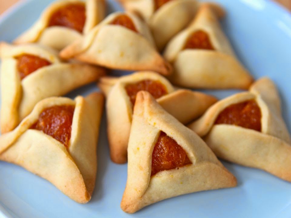 A plate of Hamantaschen